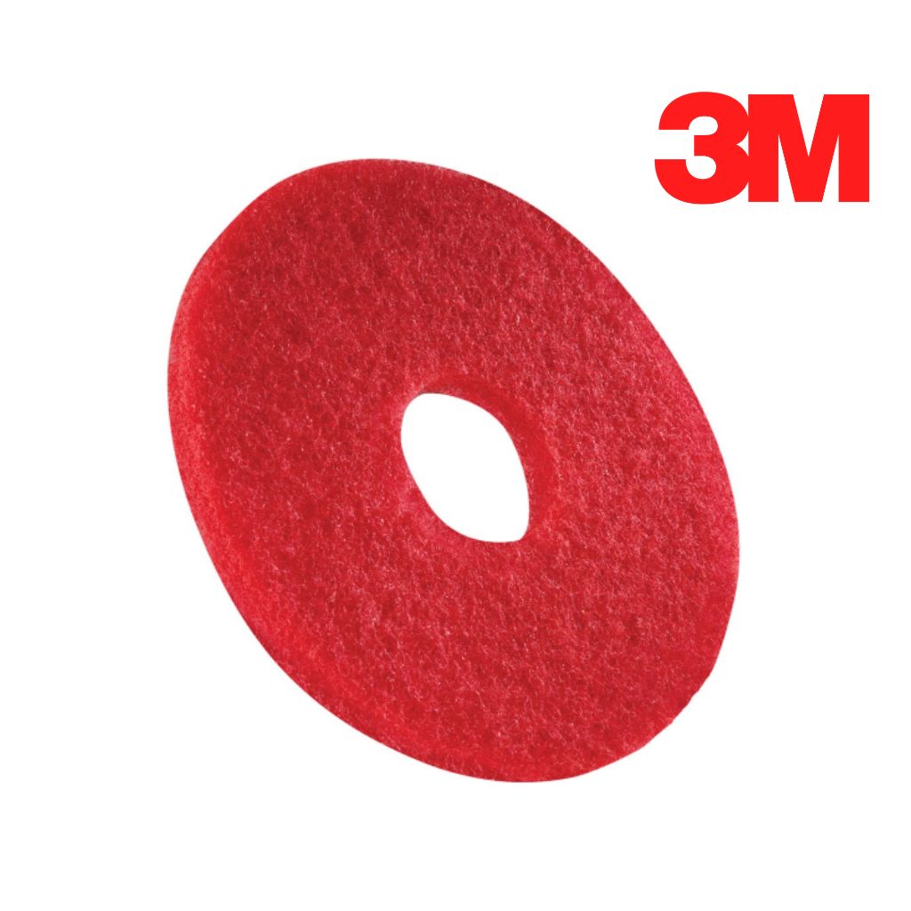 430mm Red Cleaning Pad (17") 3M