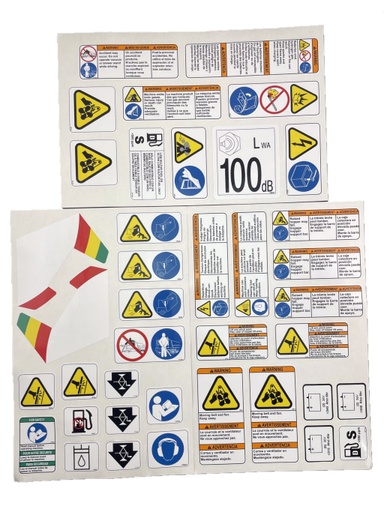 [1058333] Tennant Label Set, Info/Hzrd